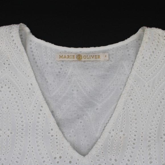 Maria Oliver Women’s Size S White Crochet Midi Dress - Picture 5 of 6